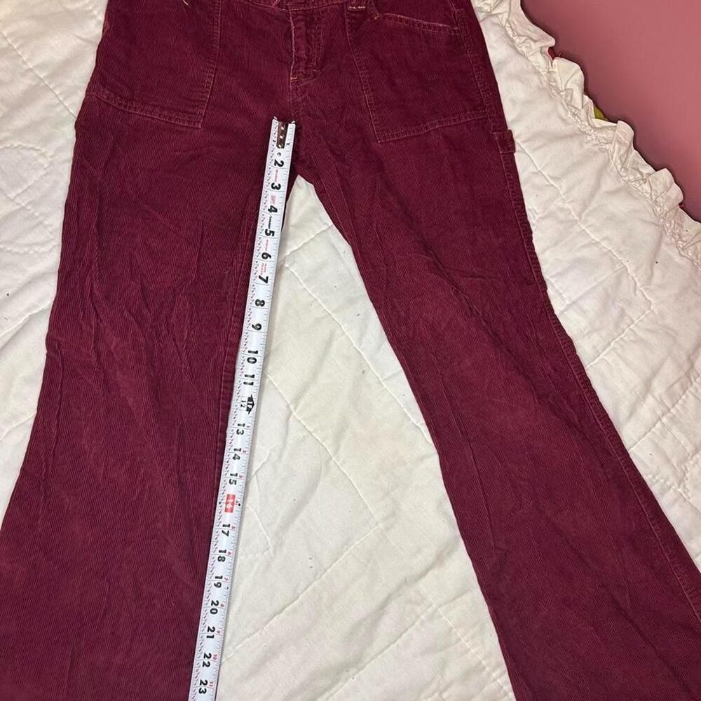 Tommy Hilfiger Women's Burgundy Corduroy Trousers